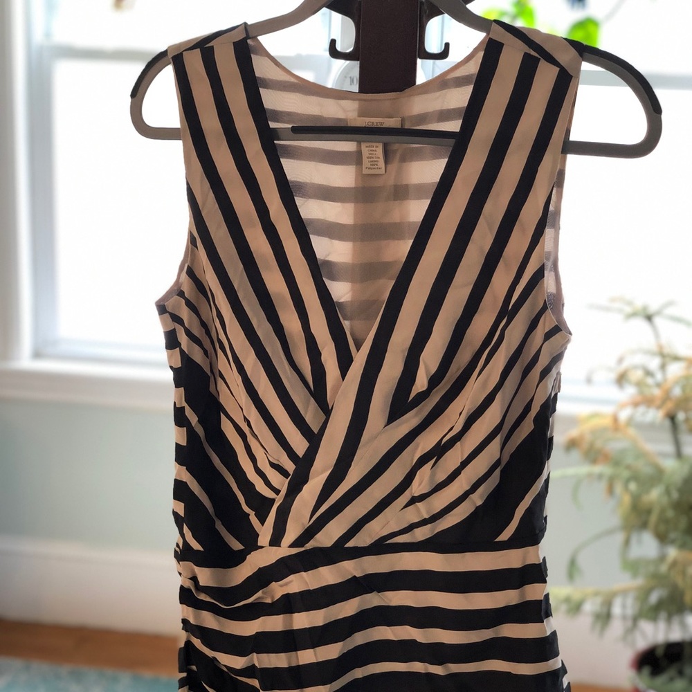 J Crew Novo-stripe wrap top